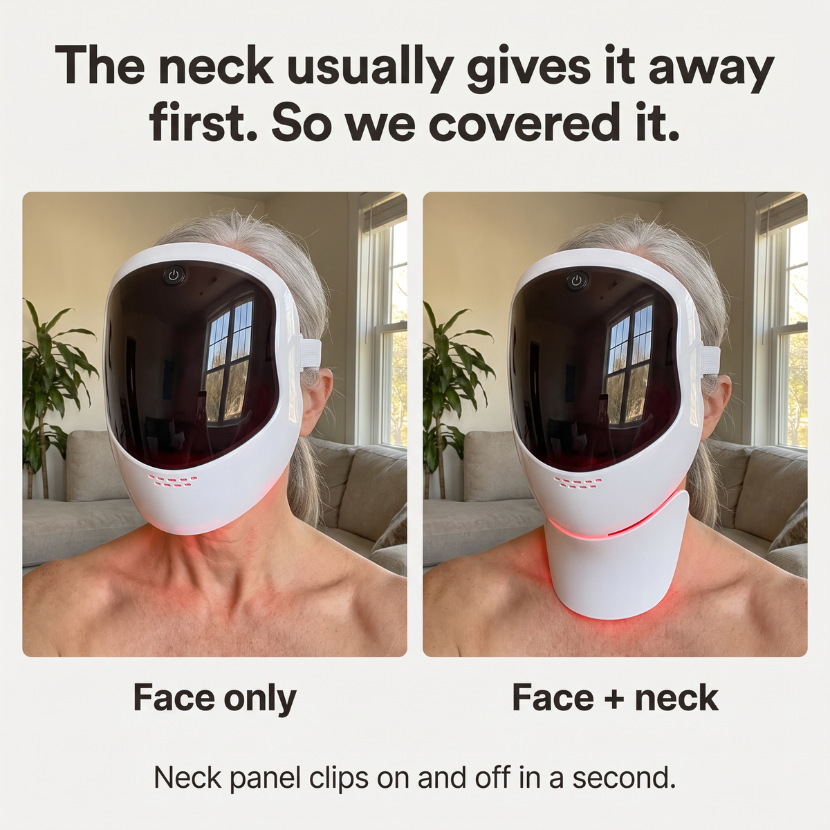 Moranoir™ LED Light Therapy Mask | Face & Neck