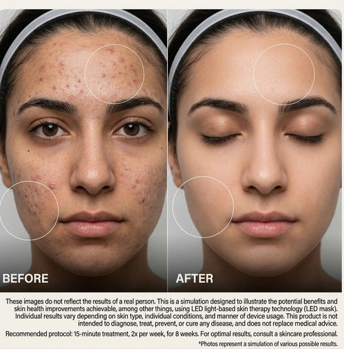 Moranoir™ LED Light Therapy Mask | Face & Neck